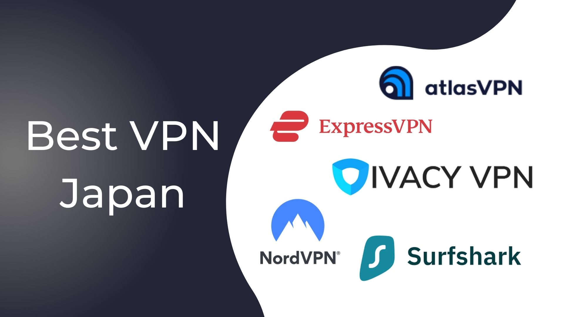 best vpn japan - express, atlas, ivacy, nordvpn, surfshark vpn logos best vpn japan - express, atlas, ivacy, nordvpn, surfshark vpn logos
